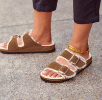ARIZONA SHEARLING - MINK - SUEDE