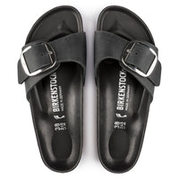 MADRID BIG BUCKLE - BLACK - LEATHER