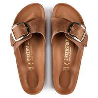 MADRID BIG BUCKLE - COGNAC - LEATHER