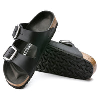 Birkenstock Arizona Big Buckle Sandal in Black Oiled Leather