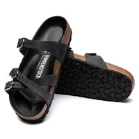 Birkenstock Franca Hex – Black Oiled Leather - Comfort sandals with arch support black leather