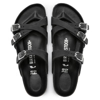 Birkenstock Franca Hex – Black Oiled Leather - Women’s strappy Birkenstock sandals