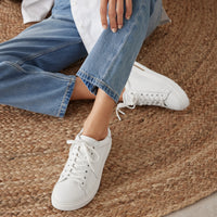 W-BEND - WHITE - LEATHER