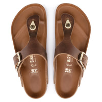 GIZEH BIG BUCKLE - COGNAC - LEATHER
