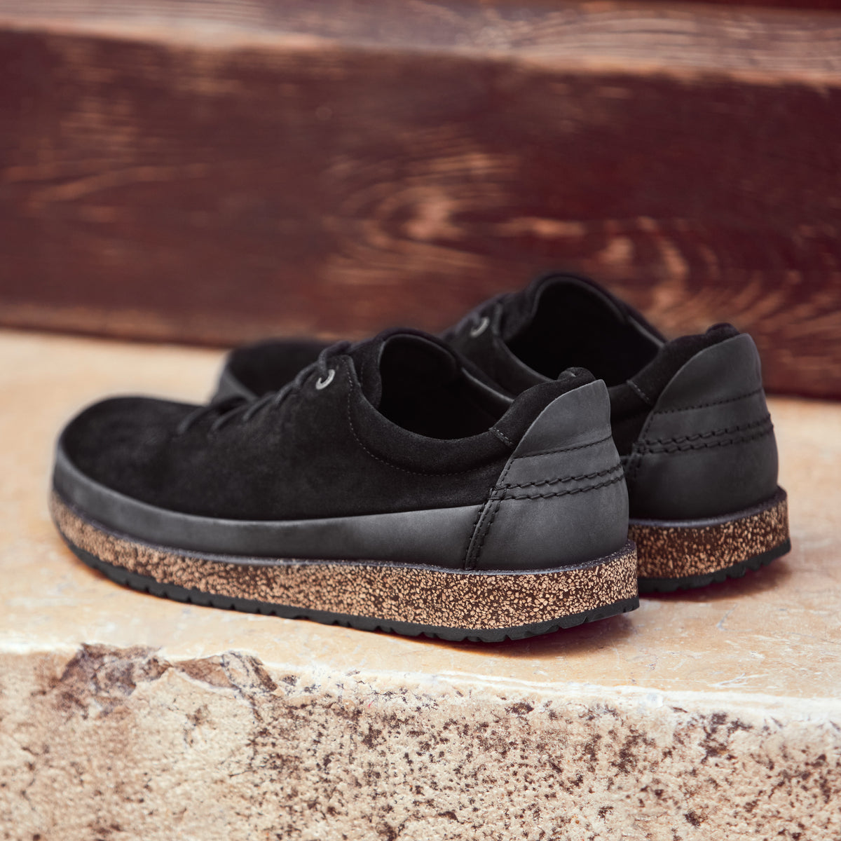 M-HONNEF LOW - BLACK - SUEDE