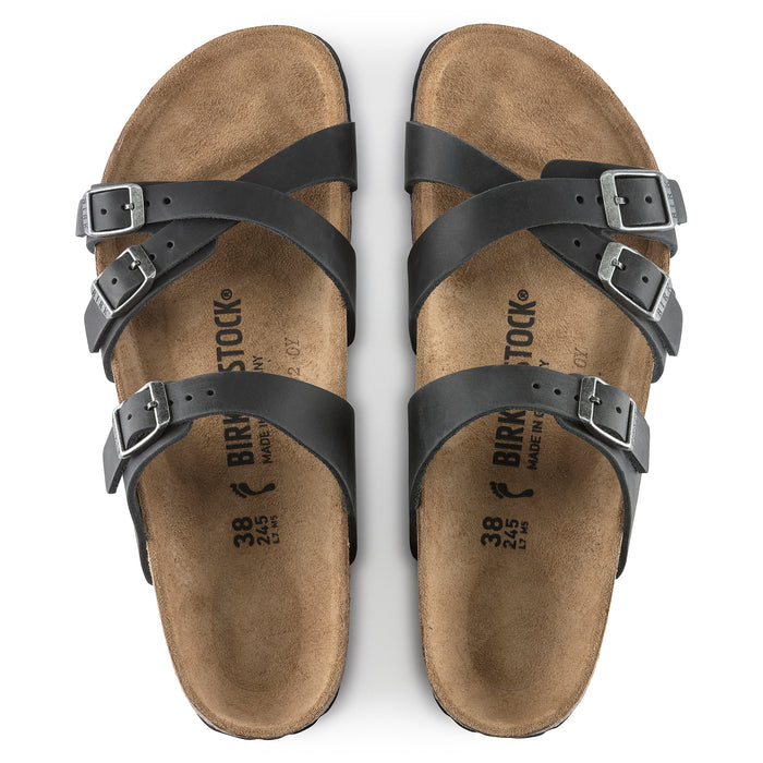 FRANCA - BLACK - OIL LEATHER