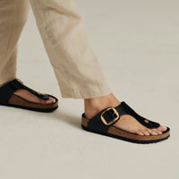 Birkenstock Gizeh Big Buckle in High Shine Black