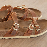 FRANCA BRAID - COGNAC - OIL LEATHER