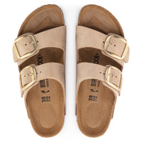 Birkenstock Arizona Big Buckle Sandal in Sandcastle Nubuck Leather