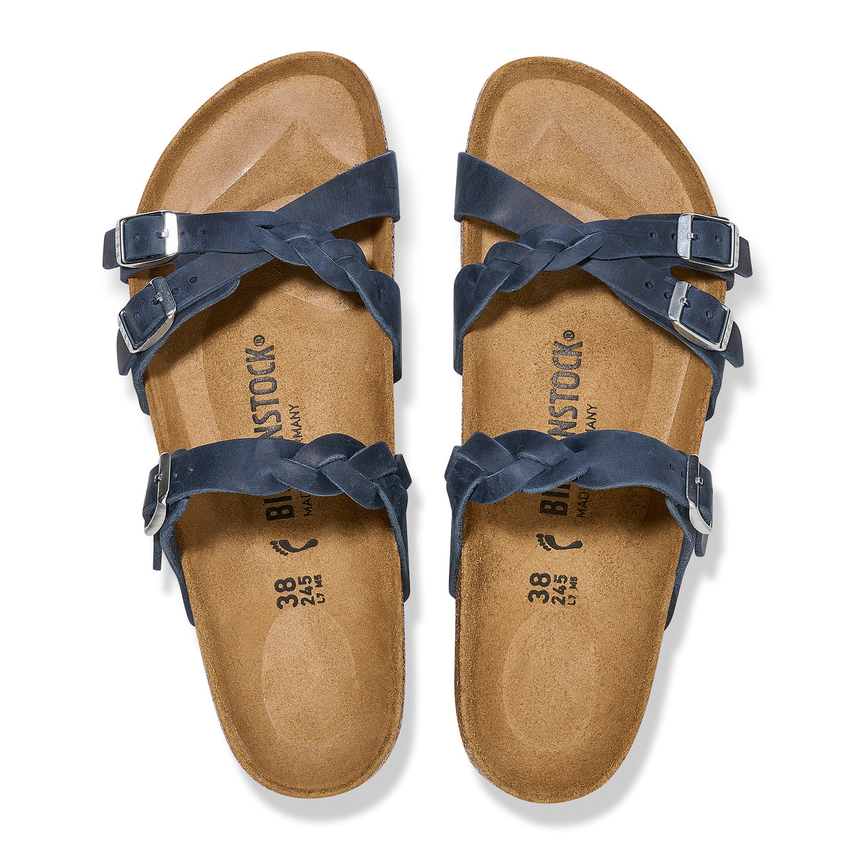 FRANCA BRAID - NAVY - OIL LEATHER