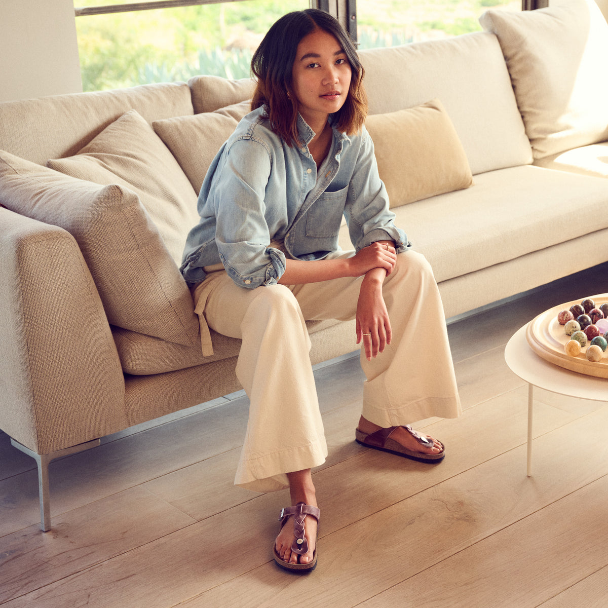 GIZEH BRAID - LAVENDER - OIL LEATHER