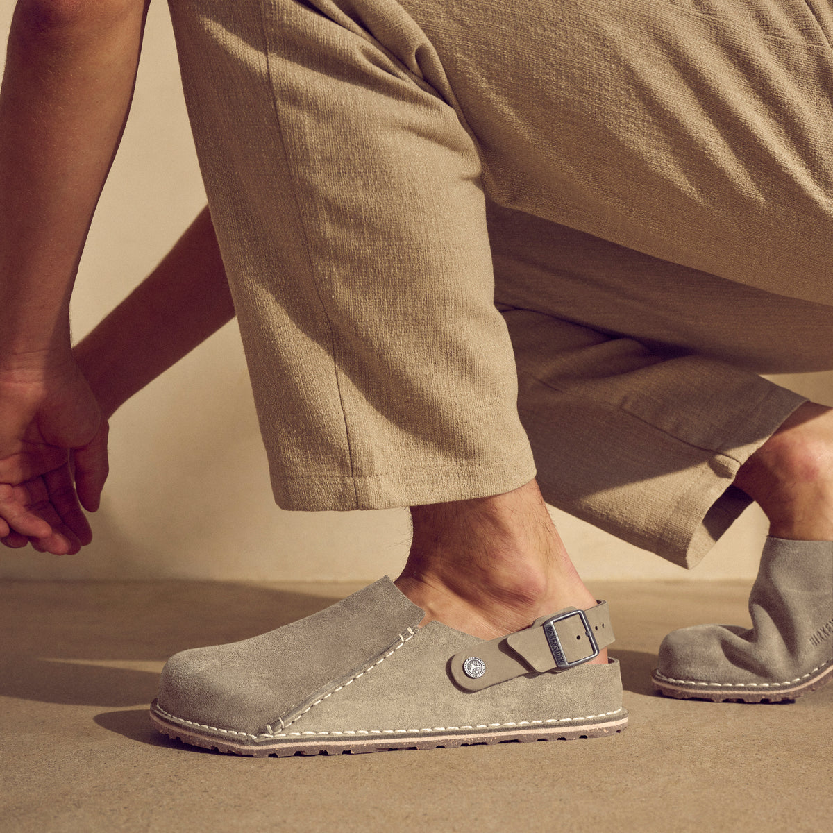 LUTRY - GRAY/TAUPE - SUEDE