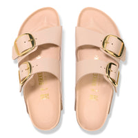 Birkenstock Big Buckle Sandal in New Beige High-Shine Patent Leather