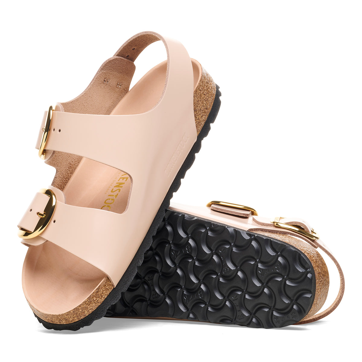 MILANO BIG BUCKLE - NEW BEIGE - LEATHER