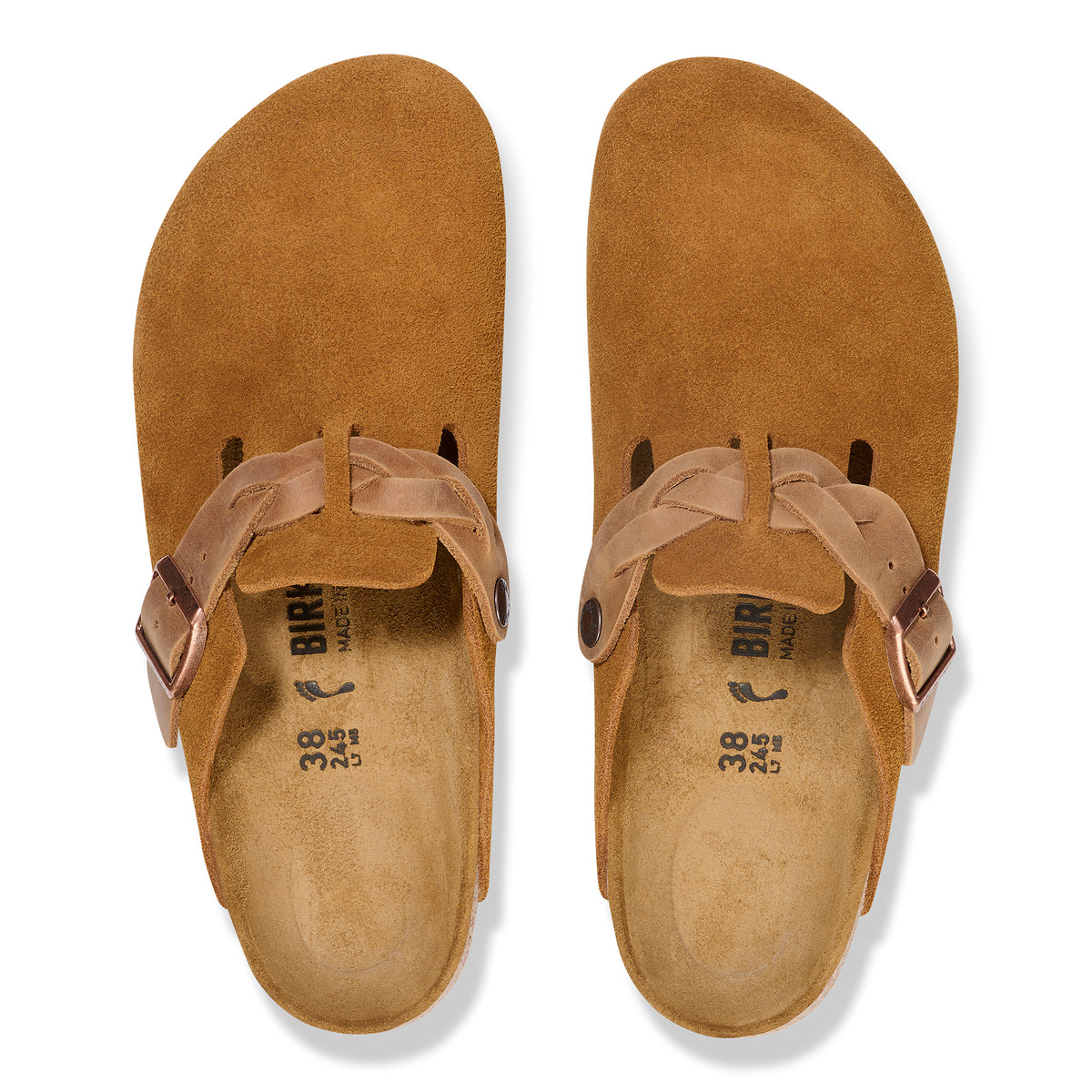 BOSTON BRAID CLOG - MINK - SUEDE