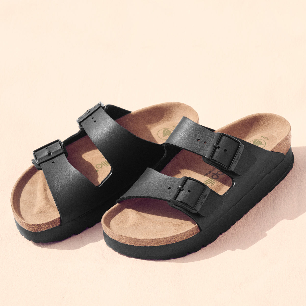 ARIZONA PLATFORM VEGAN - BLACK - BIRKO-FLOR