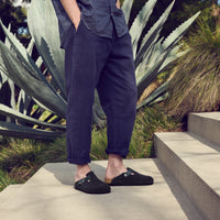 BOSTON CLOG - MIDNIGHT - LEATHER