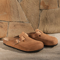 BOSTON CLOG - DARK TEA - SUEDE