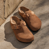 BOSTON CLOG - DARK TEA - SUEDE