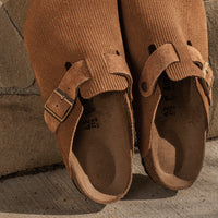 BOSTON CLOG - DARK TEA - SUEDE