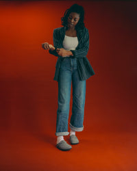 Birkenstock Boston Braided Clog in Basalt Gray Suede Leather