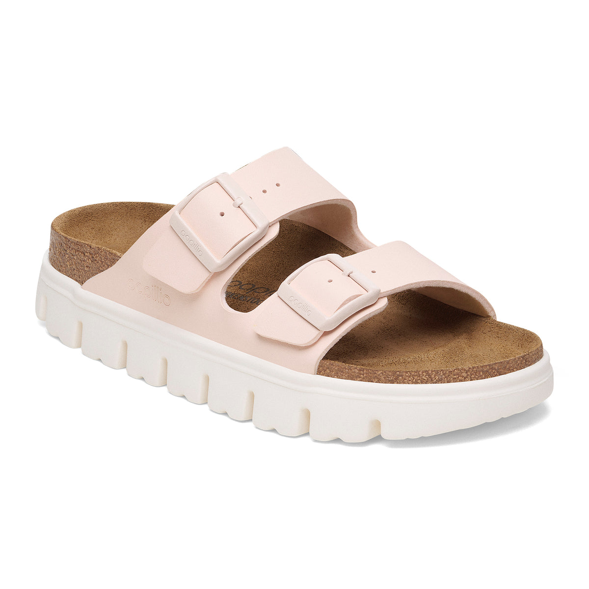Birkenstock Arizona Chunky Platform Sandal in Light Rose Birko-Flor