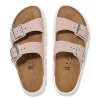 Birkenstock Arizona Chunky Platform Sandal in Light Rose Suede
