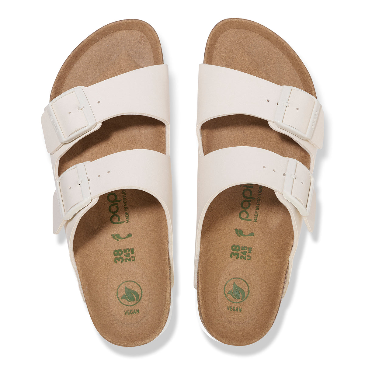 Birkenstock Arizona Flex Platform Sandal in Birko-Flor Eggshell