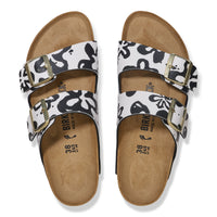 Birkenstock Arizona Blooms Sandal in Black/White Birko-Flor - Earth Day, Arizona BS Blooms