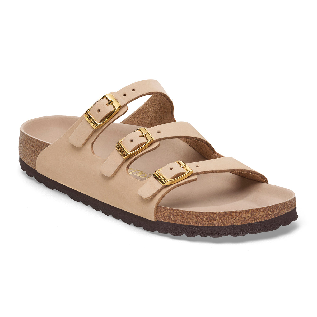 Women's Birkenstock Florida Hex Sandal in Sandcastle Nubuck Leather