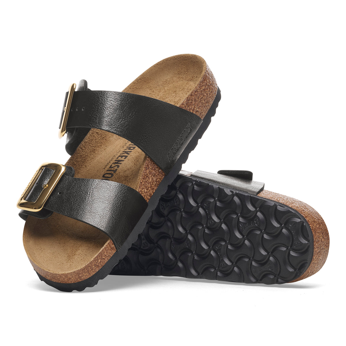 Birkenstock Sydney Luxe Buckle Sandal in Graceful Licorice