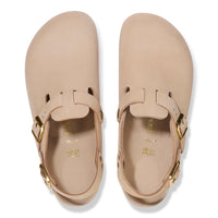 Birkenstock Tokio Hex Backstrap Clog in Sandcastle Nubuck Leather