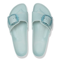 Women's Birkenstock Madrid Big Buckle EVA Slide in Surf Green 1029614