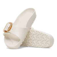 Women's Birkenstock Madrid Big Buckle EVA Slide in Eggshell 1029633