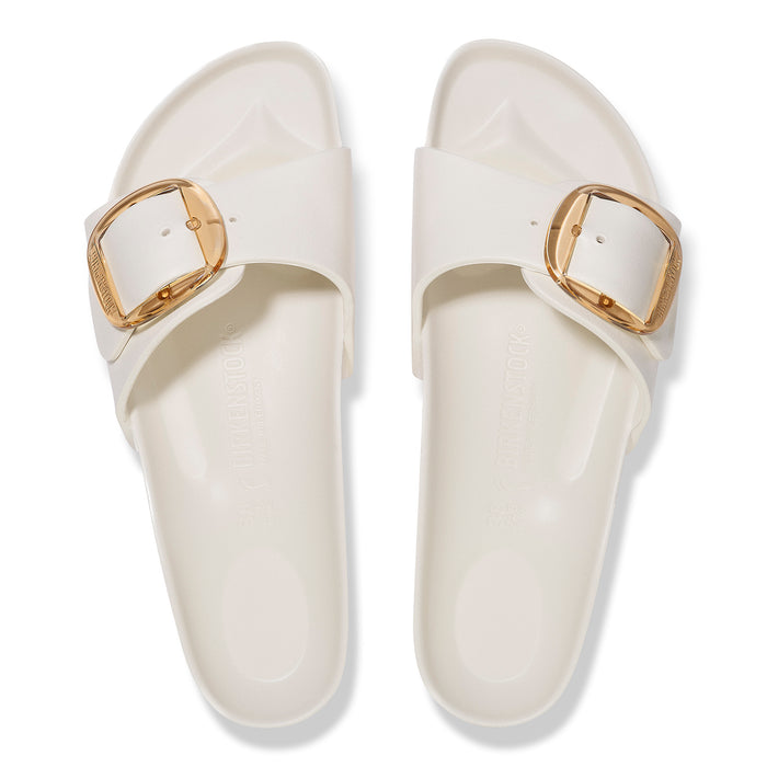 Women's Birkenstock Madrid Big Buckle EVA Slide in Eggshell 1029633