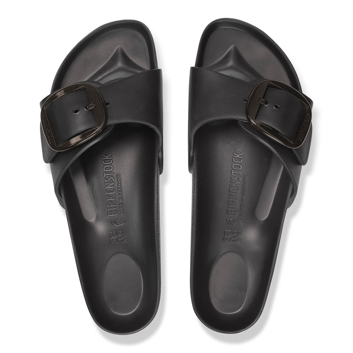 Women's Birkenstock Madrid Big Buckle EVA Slide in Black - 1029635