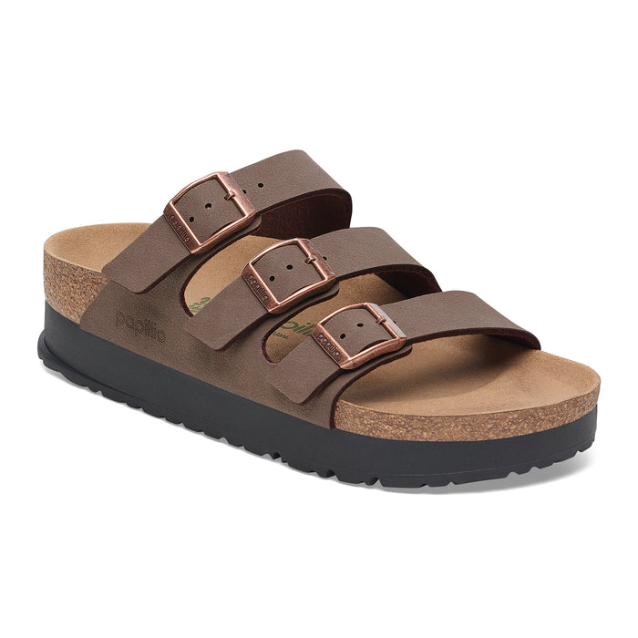 Women's Birkenstock Florida Flex Platform Vegan Sandal in Mocha Birko-Flor