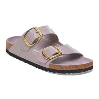 Birkenstock Arizona Hammered Big Buckle in Natural Leather Patent - High Shine Faded Purple 1029784 1029762