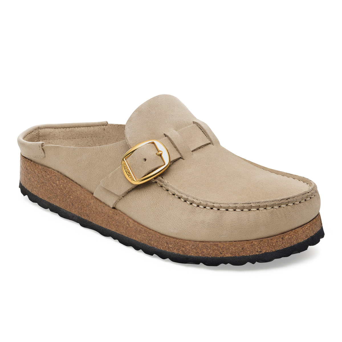 Birkenstock Buckley Clog in Tobacco Brown Oiled Leather.
Birkenstock Buckley clog, Tobacco Brown oiled leather, women’s slip-on clog, moccasin-style clog, all-day comfort shoes.