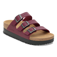 Birkenstock Florida Vegan Flex Platform Sandal in Zinfandel Birko-Flor