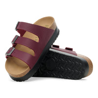 Birkenstock Florida Vegan Flex Platform Sandal in Zinfandel Birko-Flor
