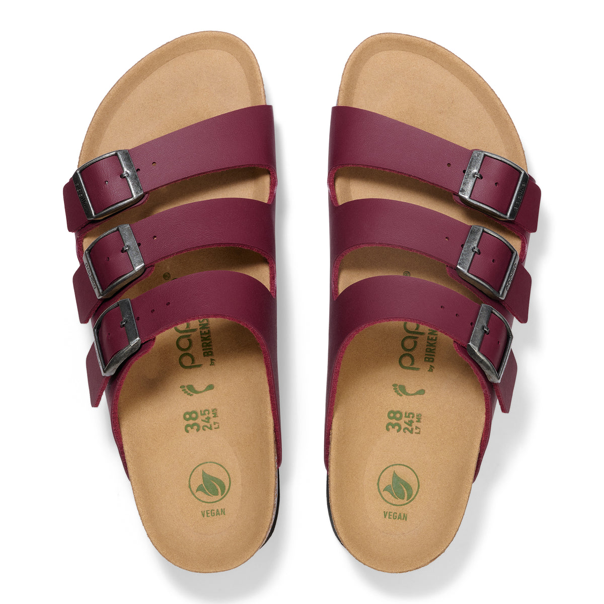 Birkenstock Florida Vegan Flex Platform Sandal in Zinfandel Birko-Flor