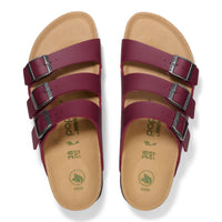 Birkenstock Florida Vegan Flex Platform Sandal in Zinfandel Birko-Flor