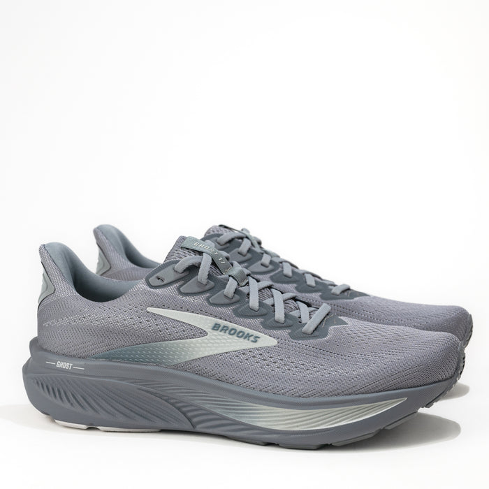 Men’s Brooks Ghost 17 Road Running Shoe in Primer Gray/Oyster Mushroom