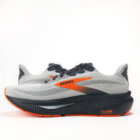 Men’s Brooks Ghost 17 Road Running Shoe in Oyster Mushroom/Orange/Ebony