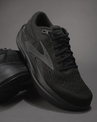 Men’s Brooks Ghost Max 3 – All Black Neutral Road Running Shoe with Max Cushion