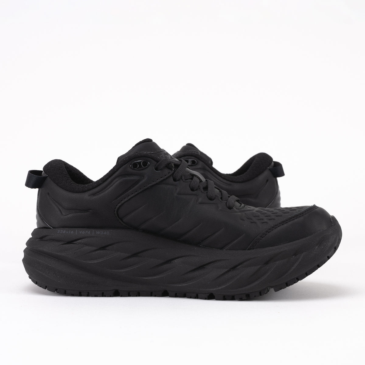 W-BONDI SR - BLACK - LEATHER