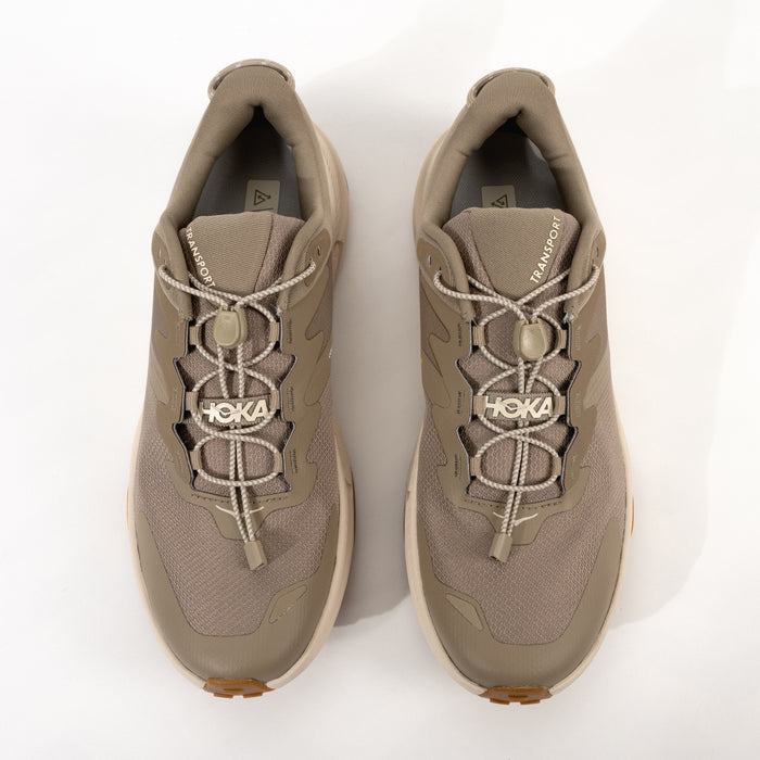 Men's HOKA Transport Lightweight Slip-On Sneaker in Dune/Eggnog