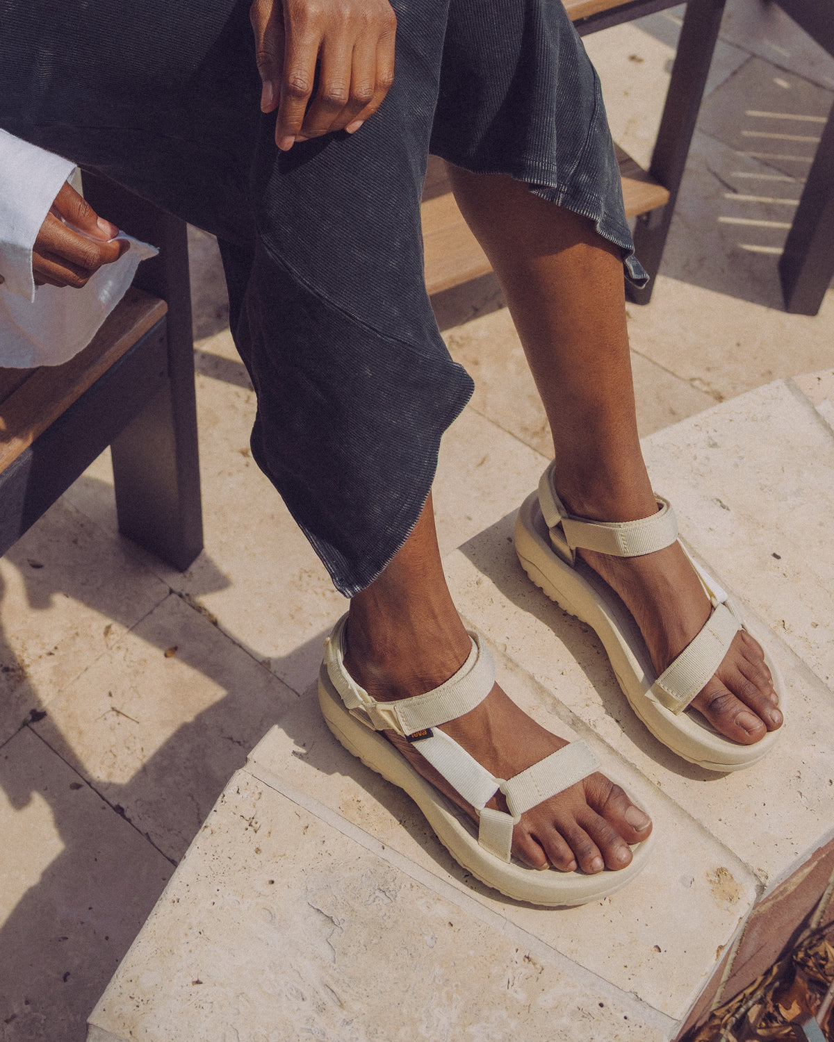 Women's Teva Hurricane XLT2 Ampsole Sandal in Birch Multi tan with chunky platform sole and Rugged Durabrasion Rubber™ outsole for grippy traction