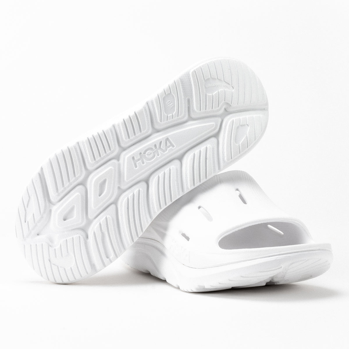 HOKA Ora Slide 3 Cushioned Recovery in White - Unisex